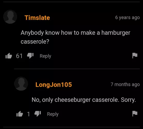 Cheeseburger casserole by megamind205