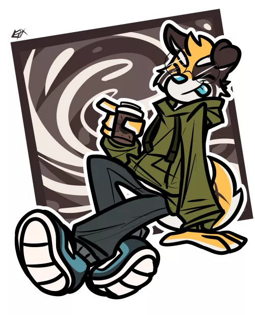 coffee doggo [by me] by quiflexx