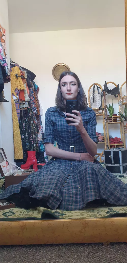 First time wearing feminine clothes. How do I look. (Gender fluid/idk) by Katie_Doe_