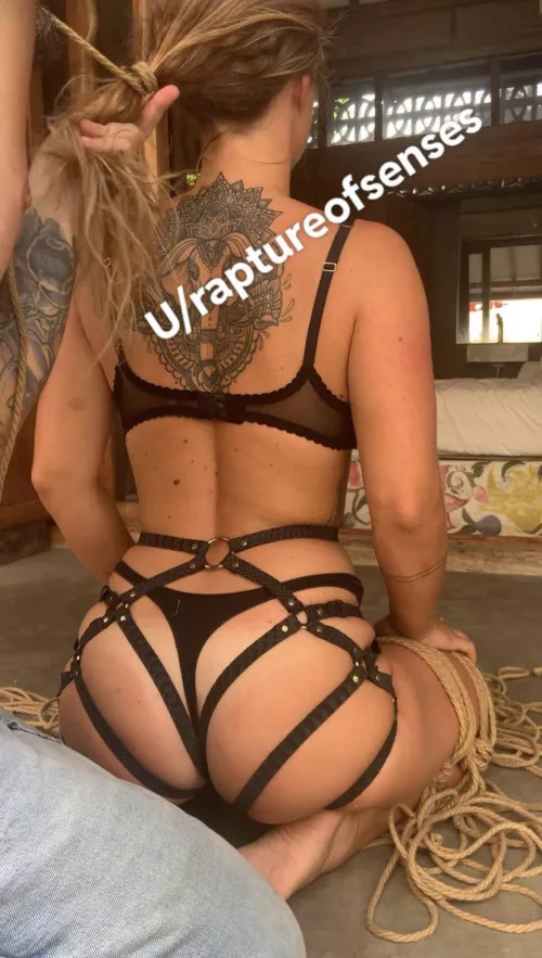 Hair tie, leather and more ropes by raptureofsenses