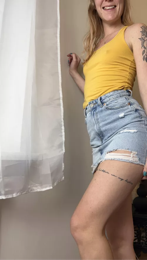 I’m quite tall so most skirts becomes short on me by kallme_sophia