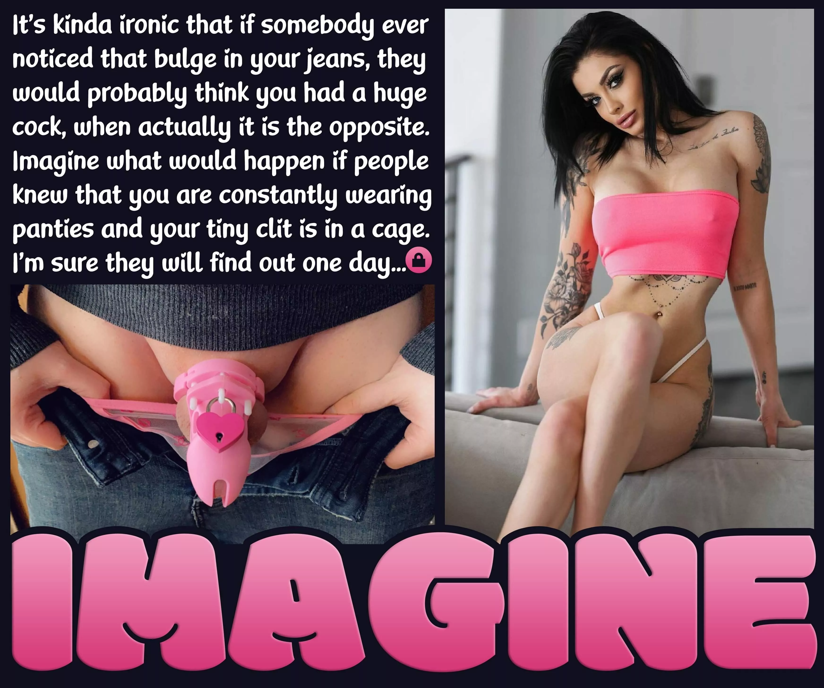 IMAGINE [chastity] [femdom] [panties] posted by Teas_Denial