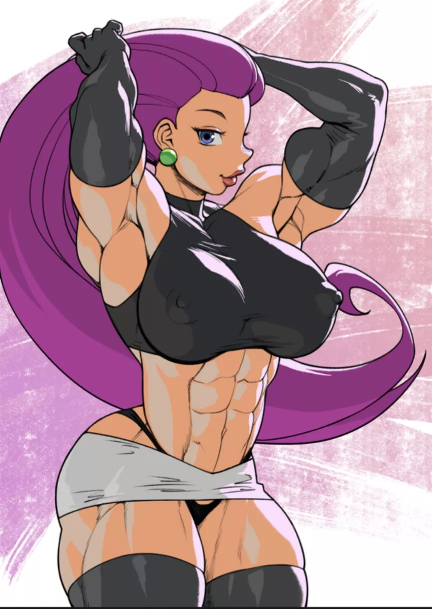 Jessie bodybuilding (pokkuti) [Pokemon] posted by Temp6689