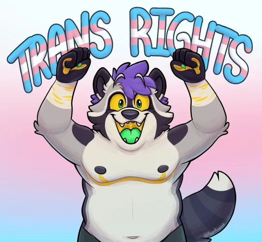 Loud & Proud! 🏳️‍⚧️ (art by me) by MaddyReindeer