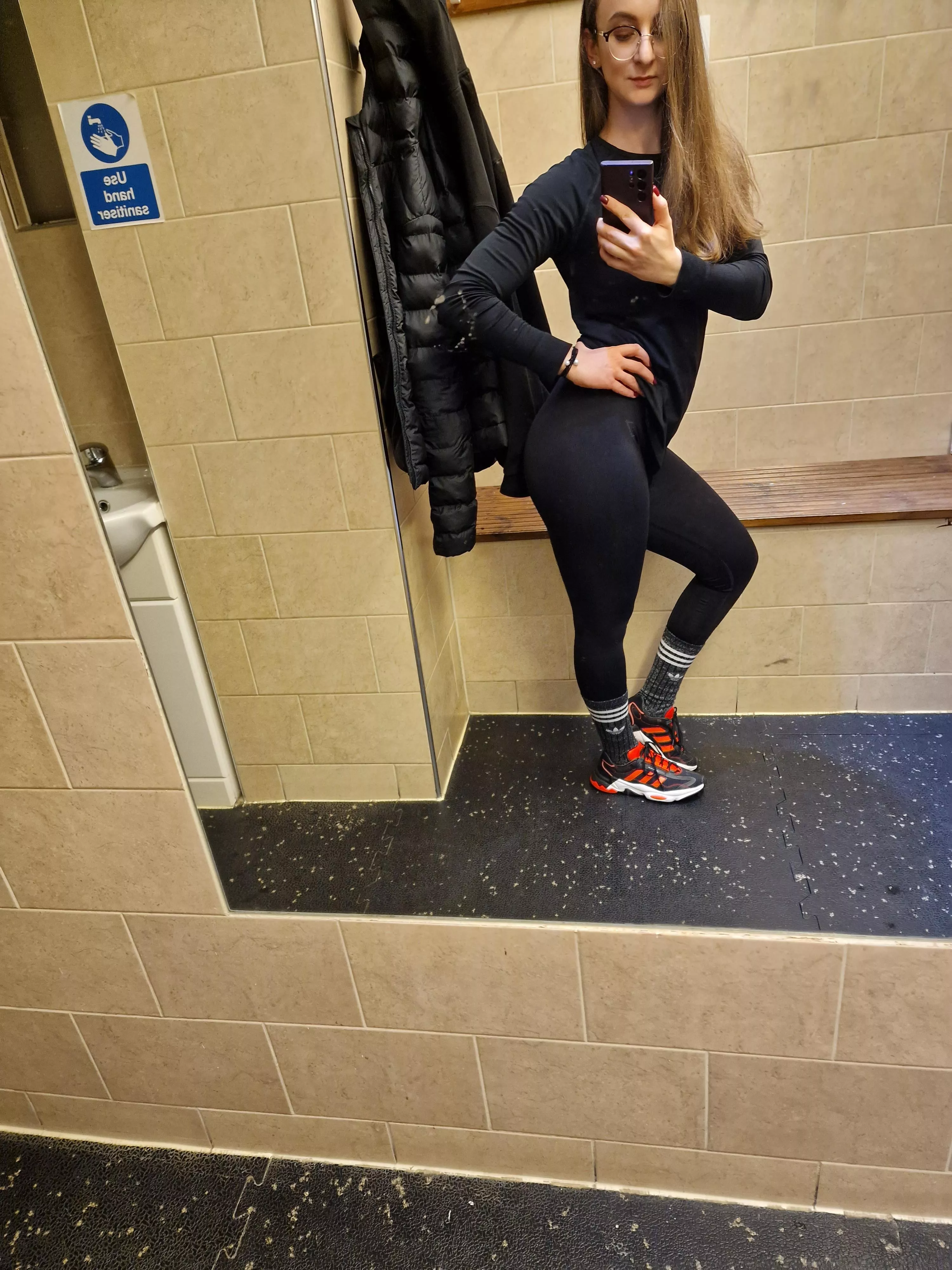 Post workout selfie, with my glutes pumped and ravaged posted by Nuttyandee