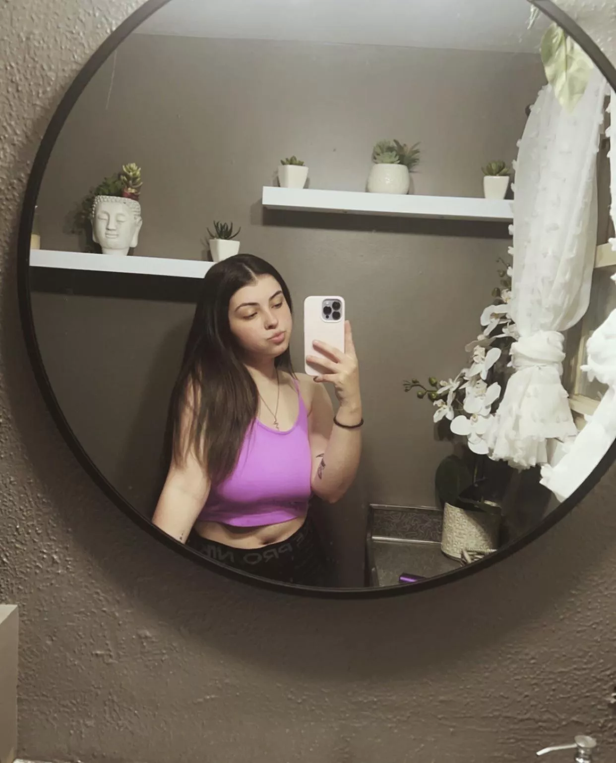 Short girl with huge boobs in a hot pink sports bra 😍 posted by LeftNutWinner