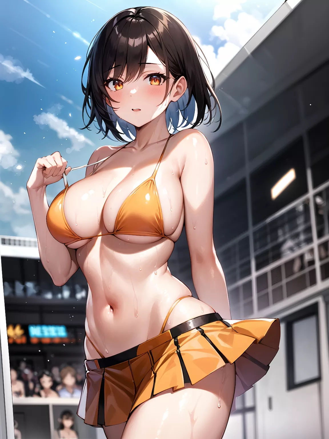 Cheerleader Midriff posted by CheetahSperm18