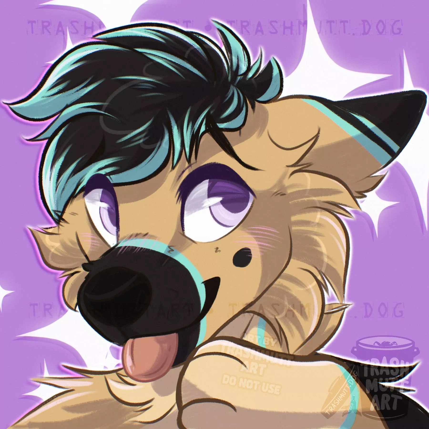 Cute G-Shep (art by me - TrashmuttArt on Twitter) posted by trash-mutt