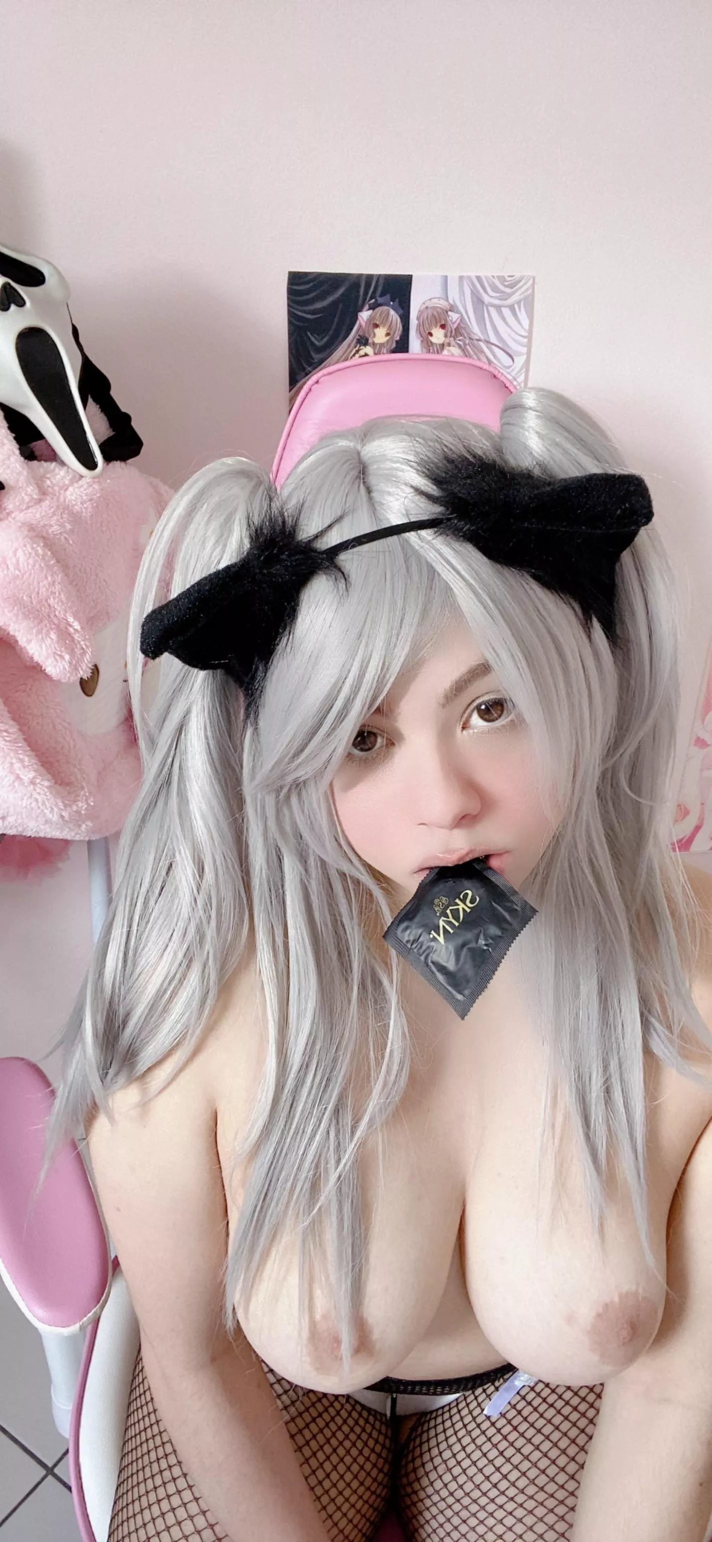 i hope it’s okay if i meow while you milk my kitty posted by lobotomyprincess