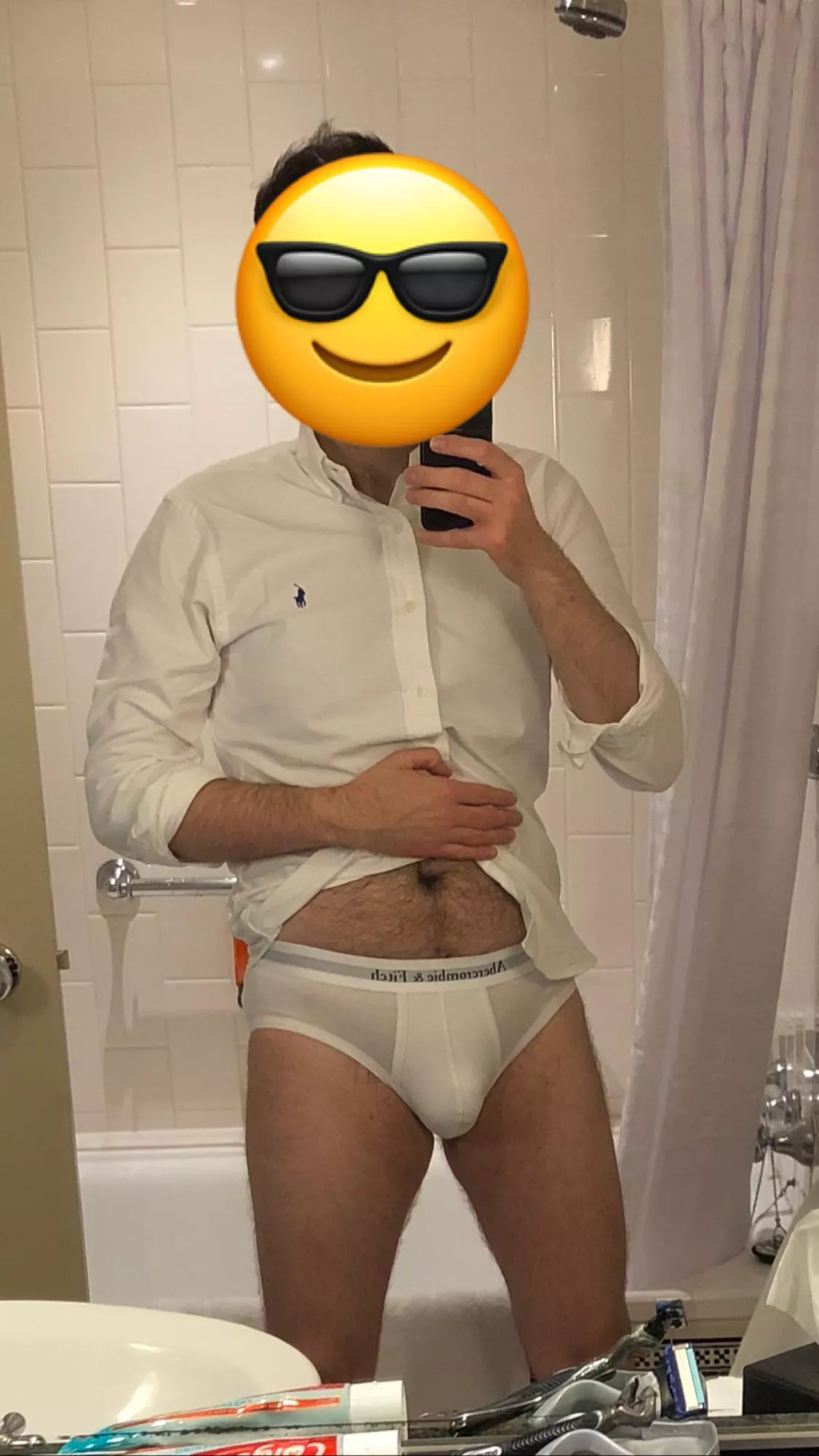 I’ve changed out of the jock and into some white briefs (42) posted by Richardse110