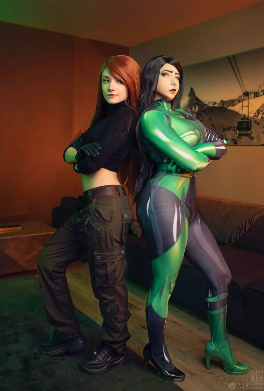 Kim Possible by CarryKey, Shego by Mikomi Hokina posted by CarryKey