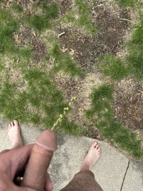 Pissing outside 😊 by Luckyducky44