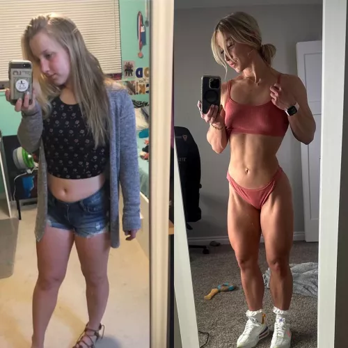 Same body weight, different shape 😟 by abbylynnxxxxx