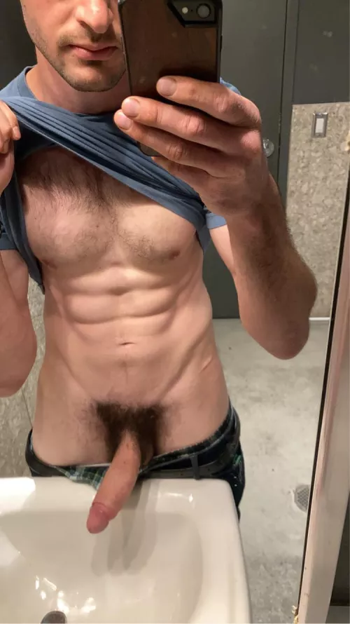 Still waiting in the work bathroom…. I wonder if you still check my page? Thinking of you ❤️ by swoshyswo