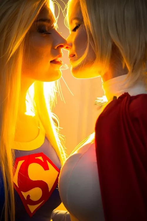 Superwoman x Powergirl by afootwake240