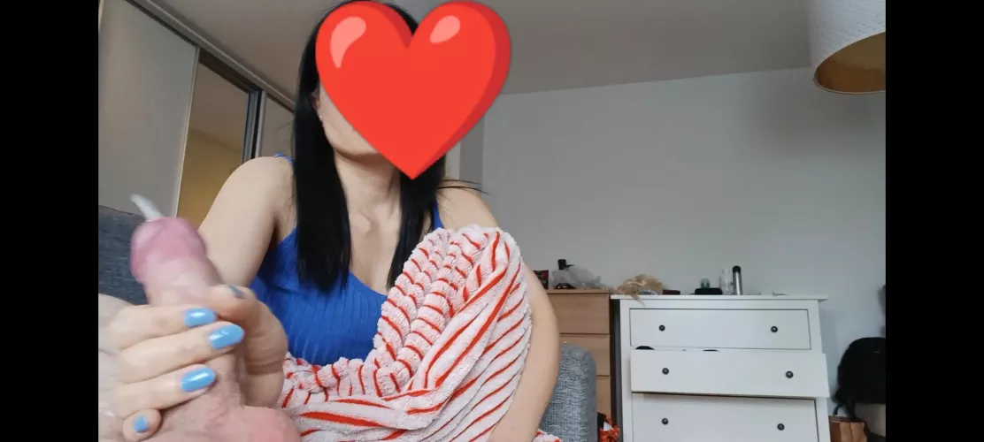 Thai mom giving handjob for young Finnish boy💦 by ThaiMom777
