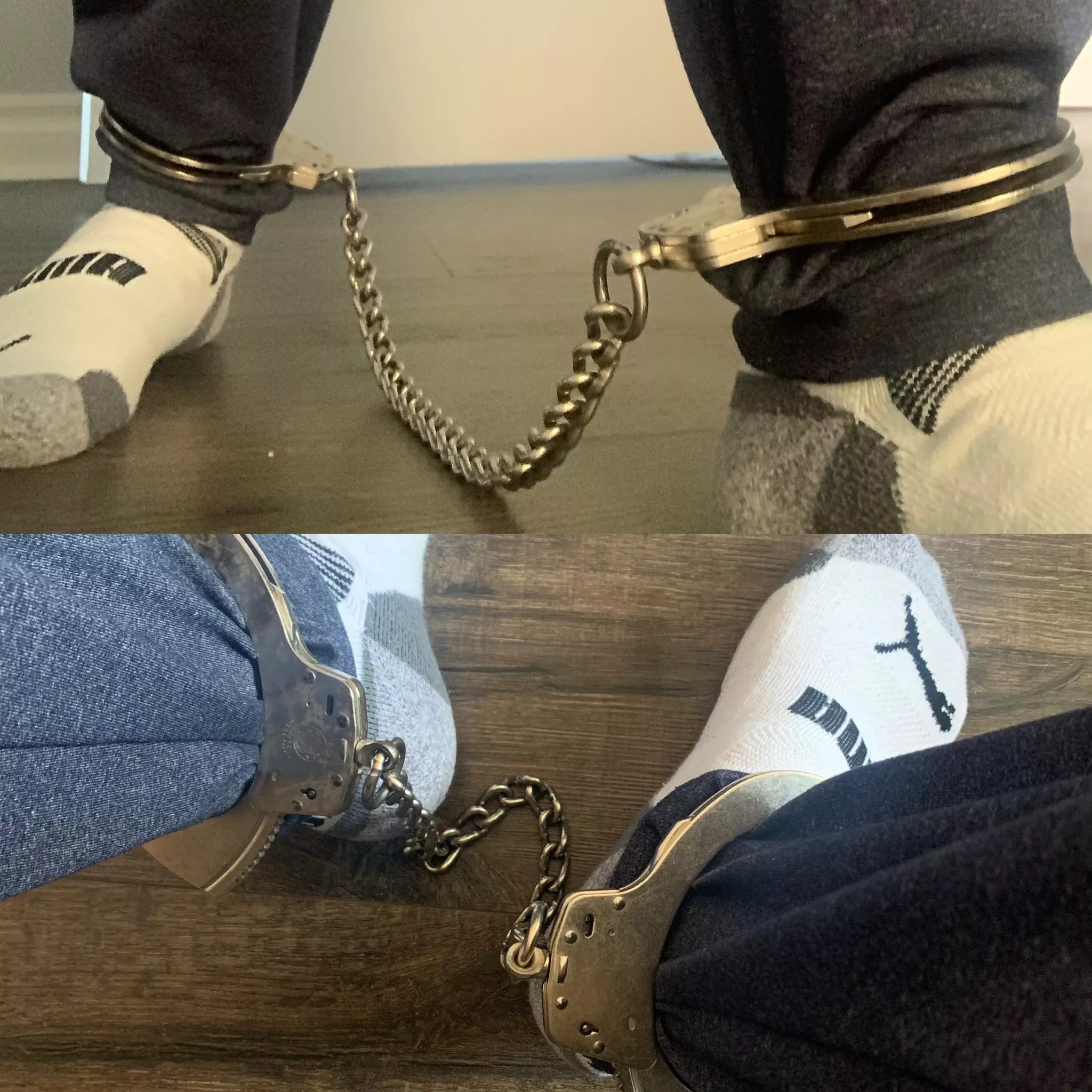 There’s something about anklecuffs 🔒⛓especially metal ones posted by burlboy13