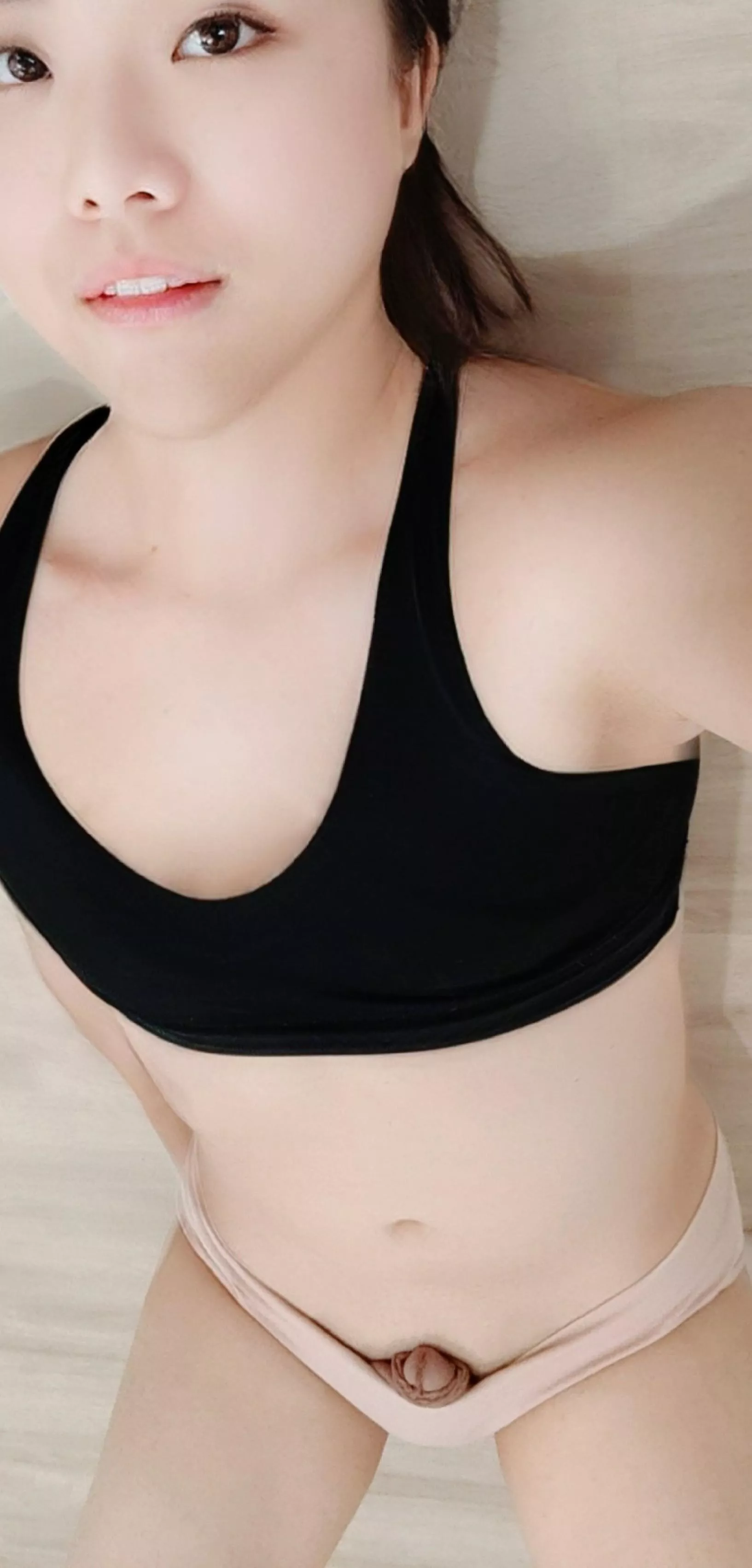 Touch me, probe me, taste my girl cock 🍌💦💦 posted by goodgurlrileymoon