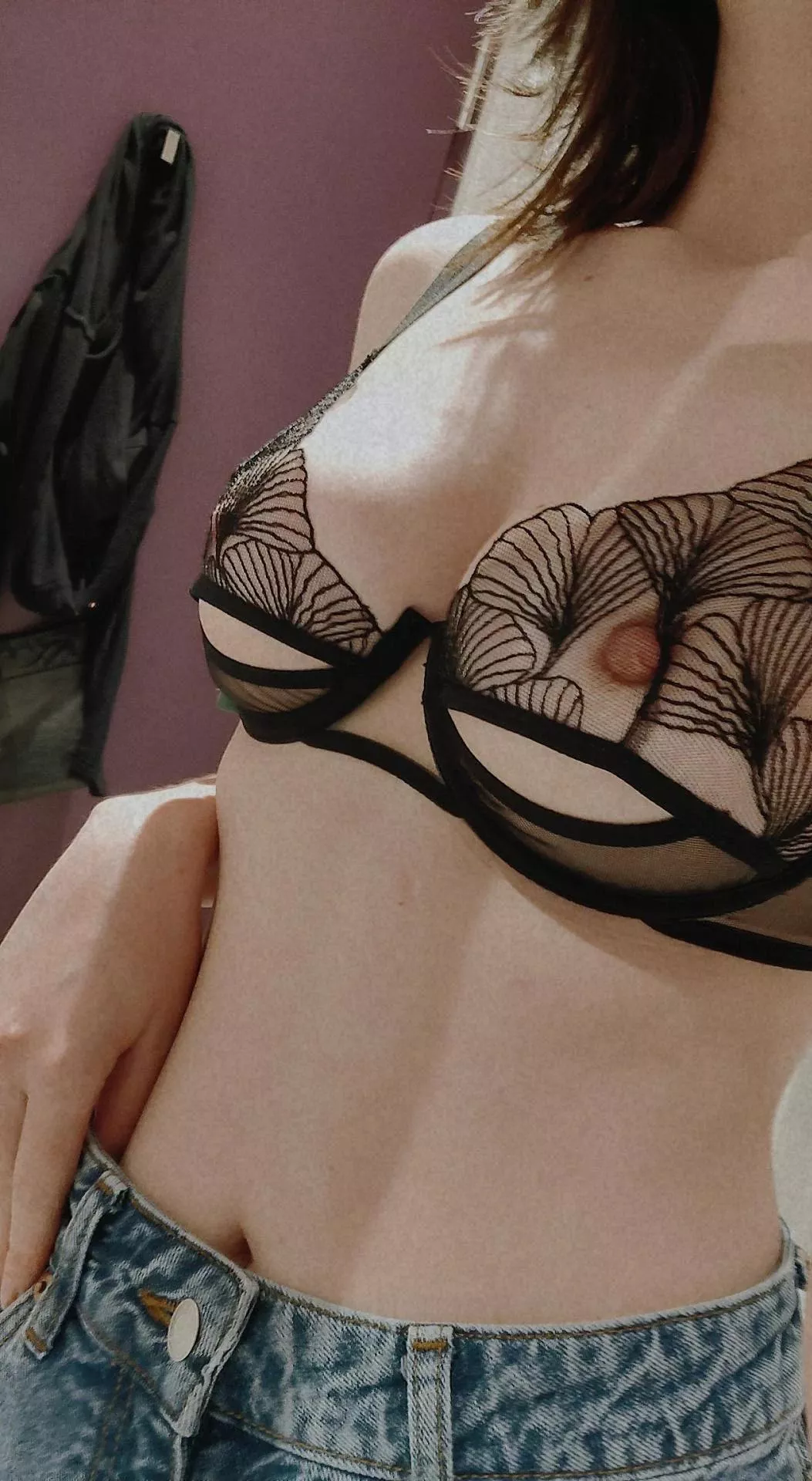 Tried on this gorgeous bra today 😍 posted by homagedufromage