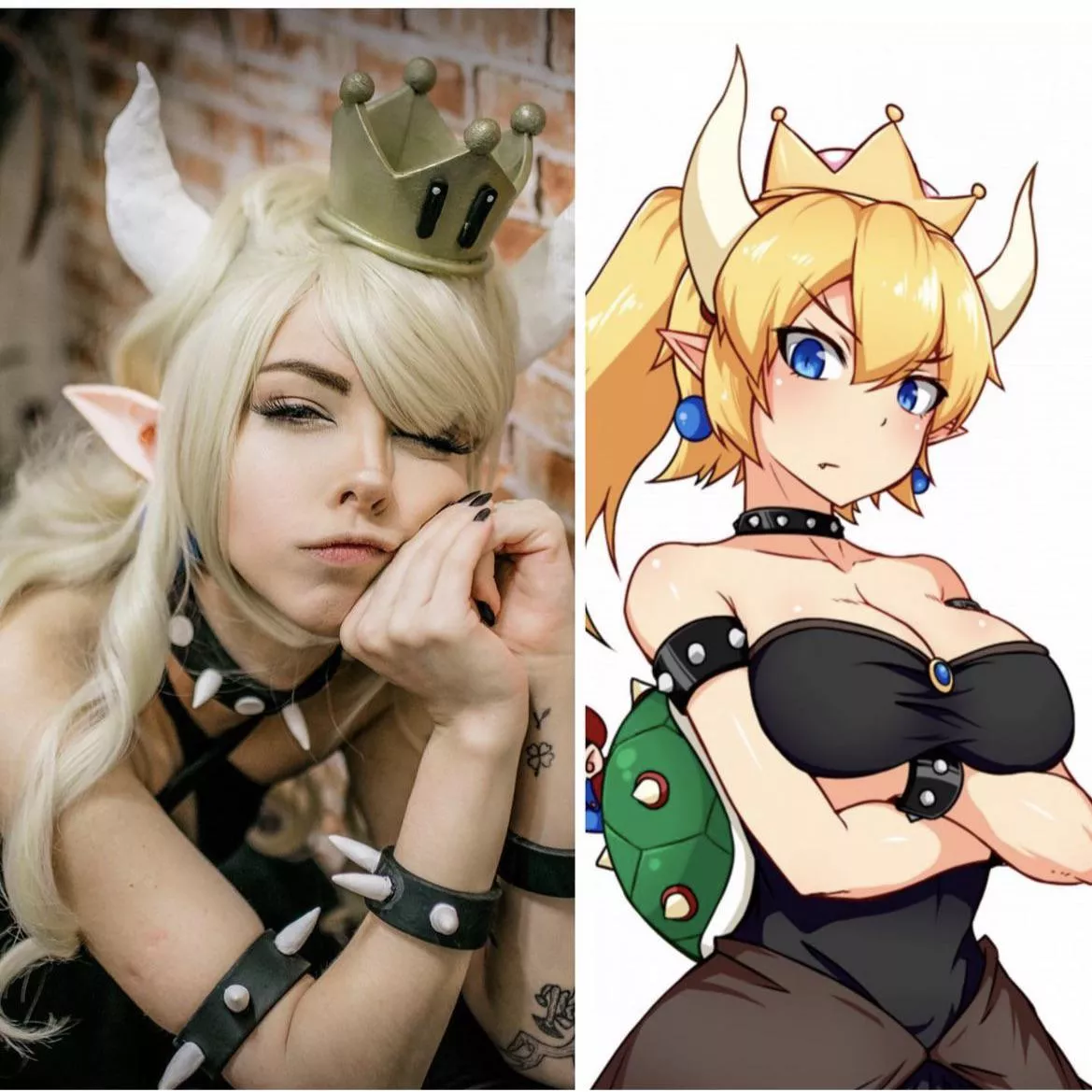 AmandaWelp as Bowsette posted by blizzardsg