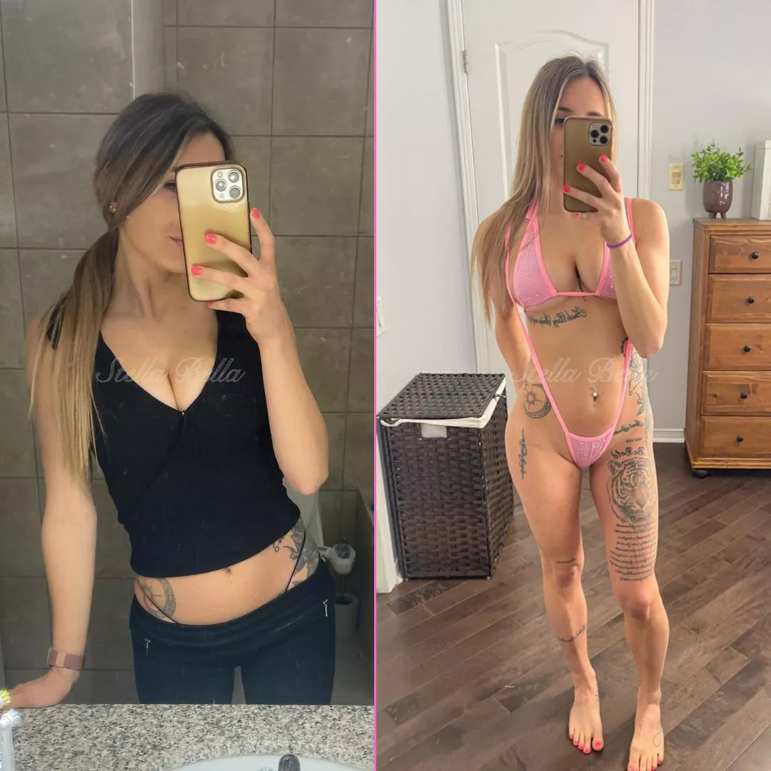 Before & After 🤪 I hope my progressions is improving daddy 😈 posted by No-Manufacturer2422