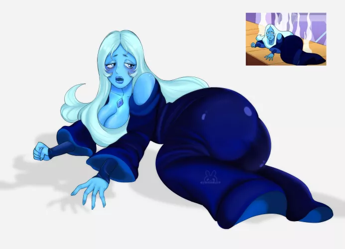 Blue diamond redraw ! [my art] by ayameduse