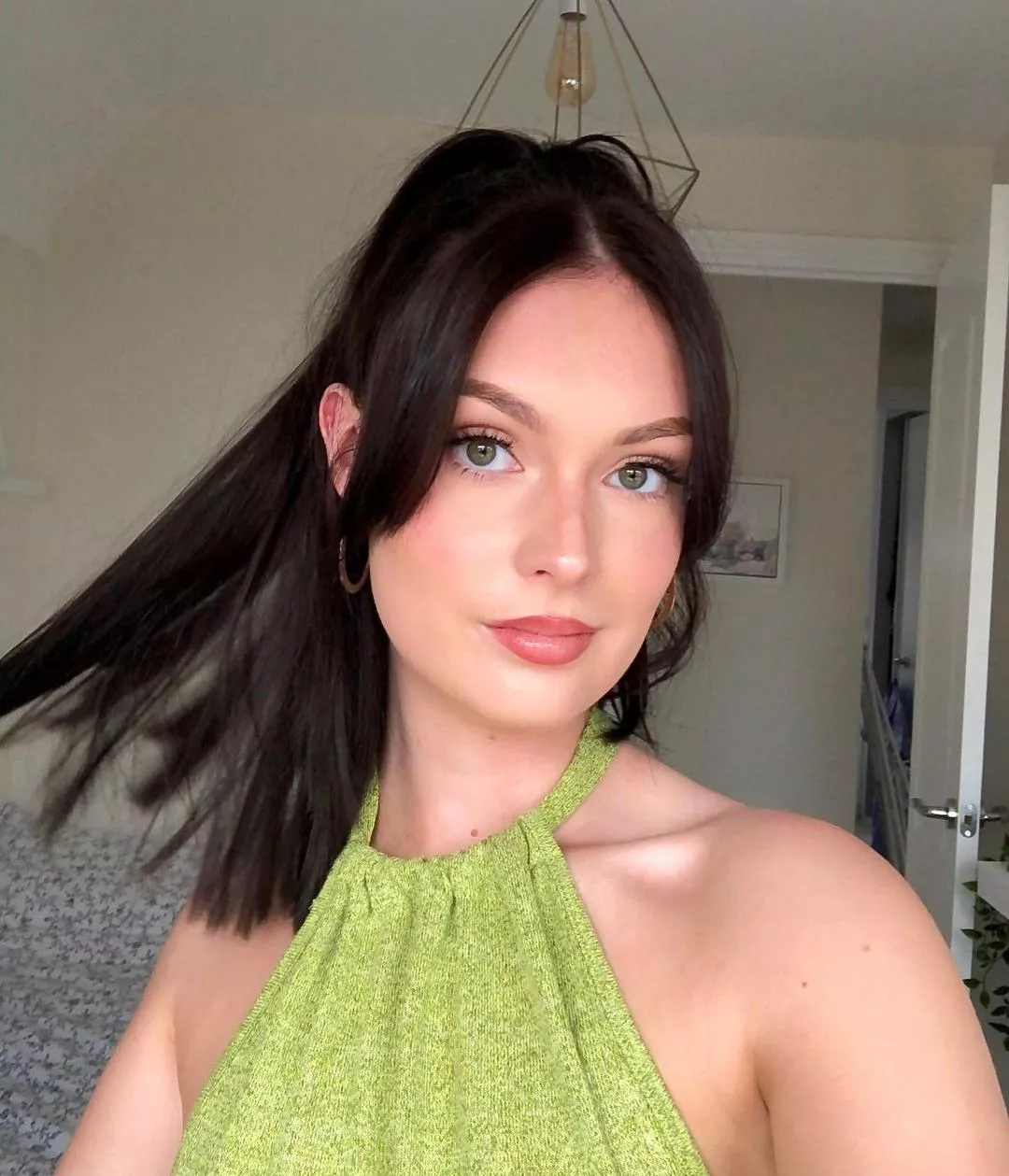 Brunette in green posted by teeganhyde_