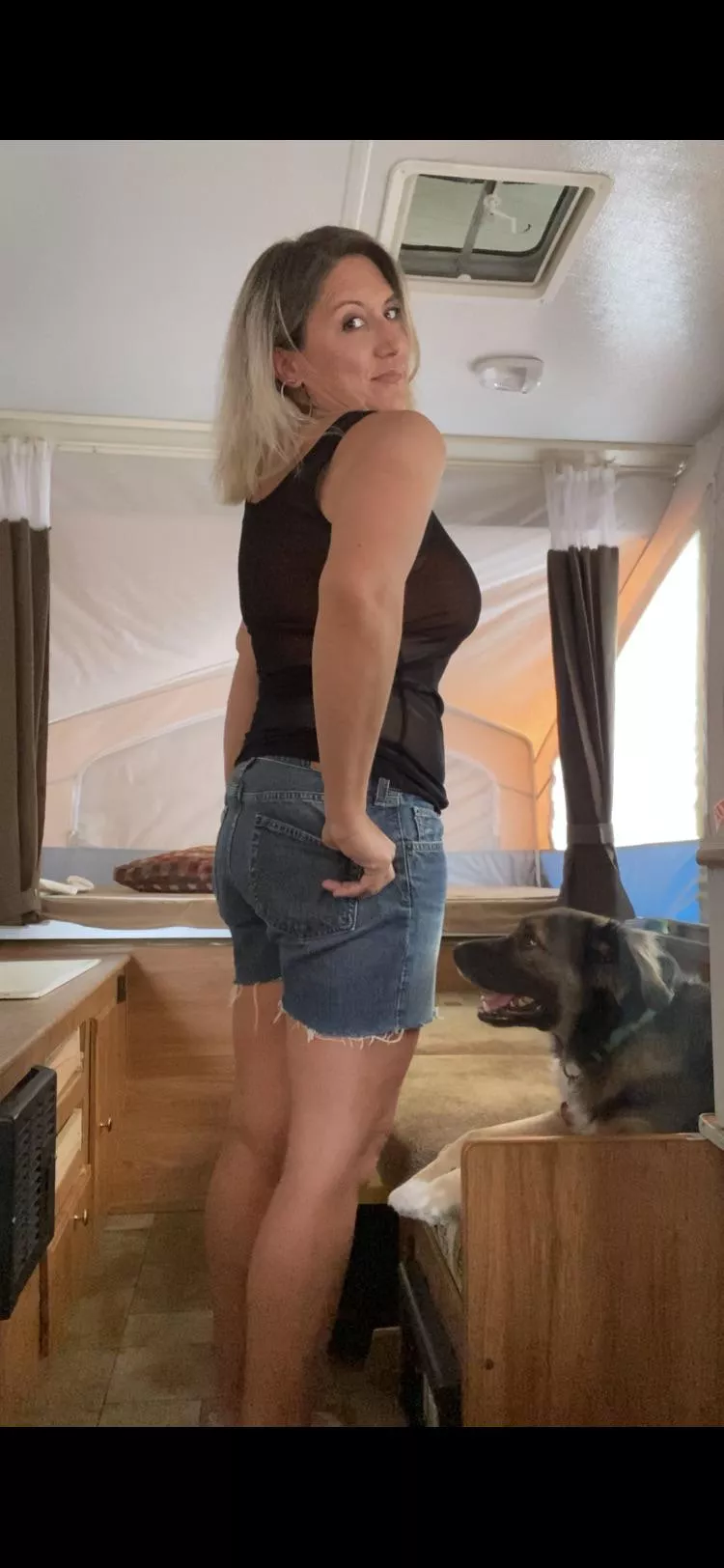 Camping is sexy. posted by Jeanslookgood