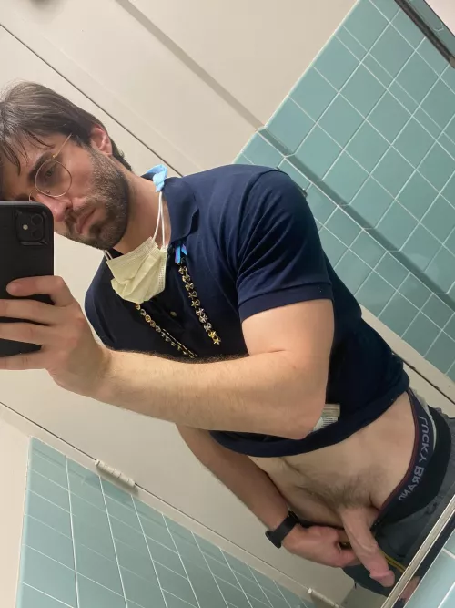 Do you think they’ll understand if I tell my coworkers I was gone so long because I was taking pictures with my dick out by PurpleRow6248