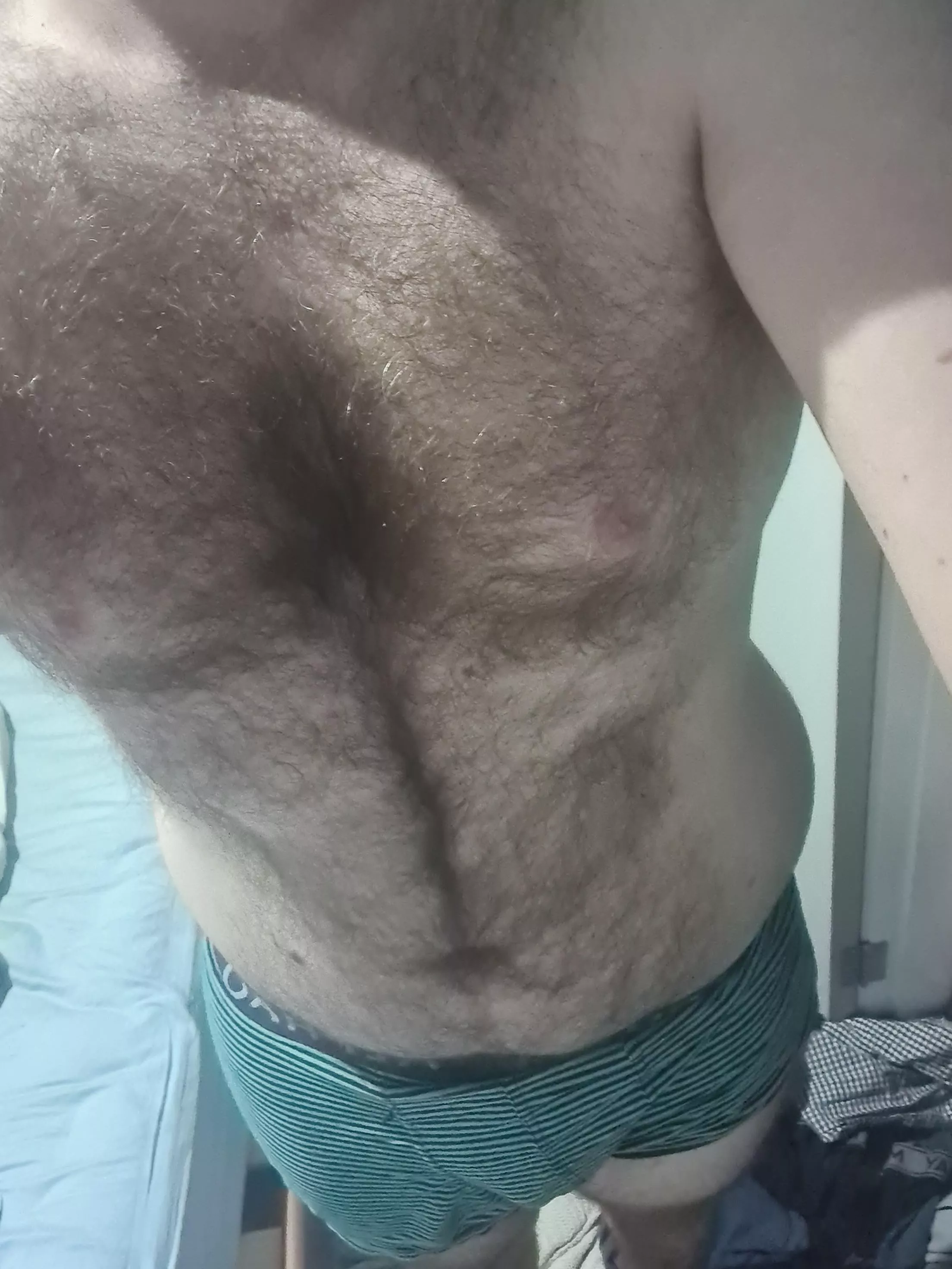 Getting ready for work posted by DaddybeardomMTW