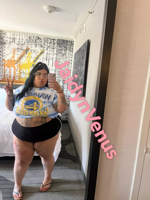 Go warriors 💙🥹 BBW selfies by thejaidynvenus