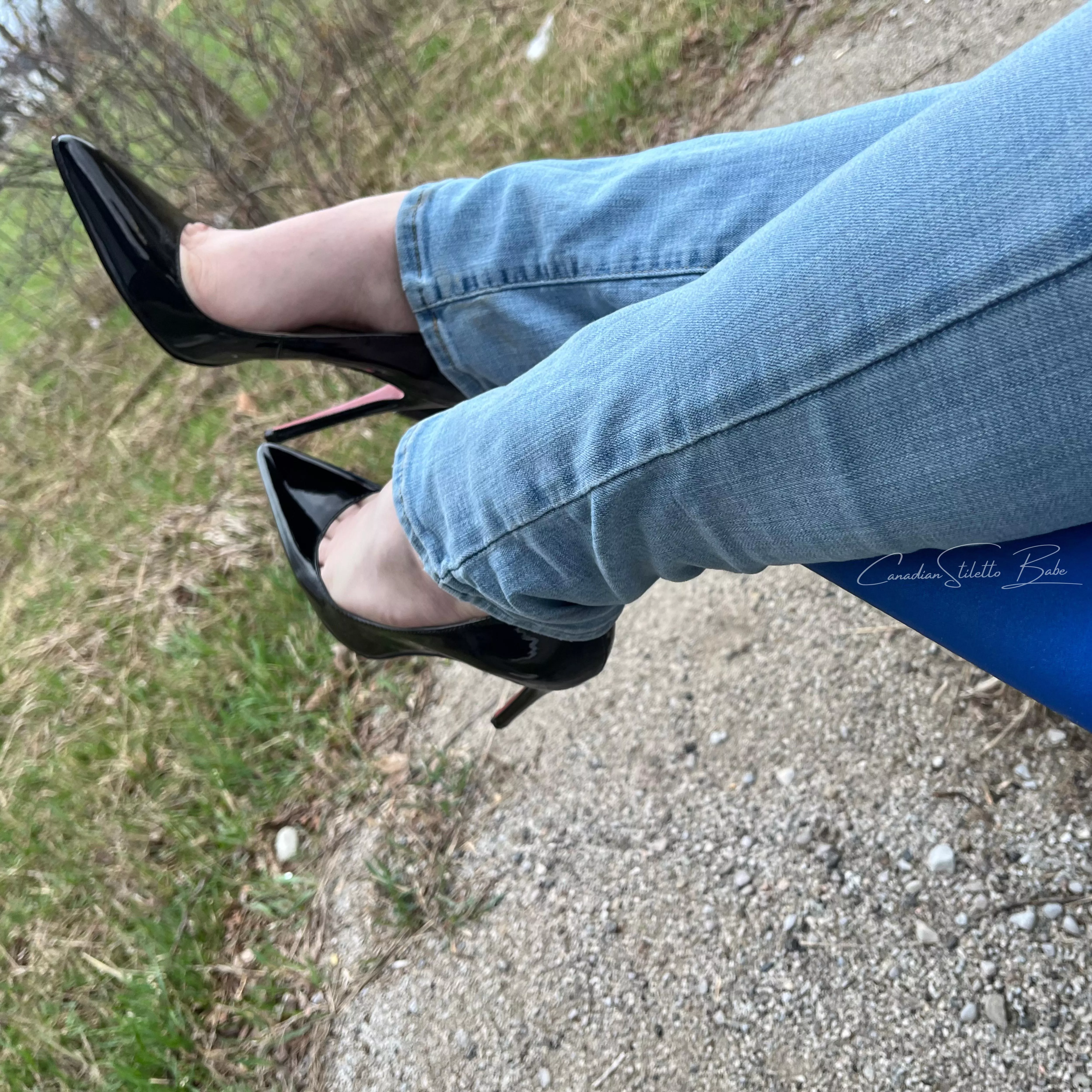 Jeans and heels posted by CanadianStilettoBabe