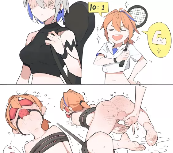 me and my stupid bets.... by onehorneddemon