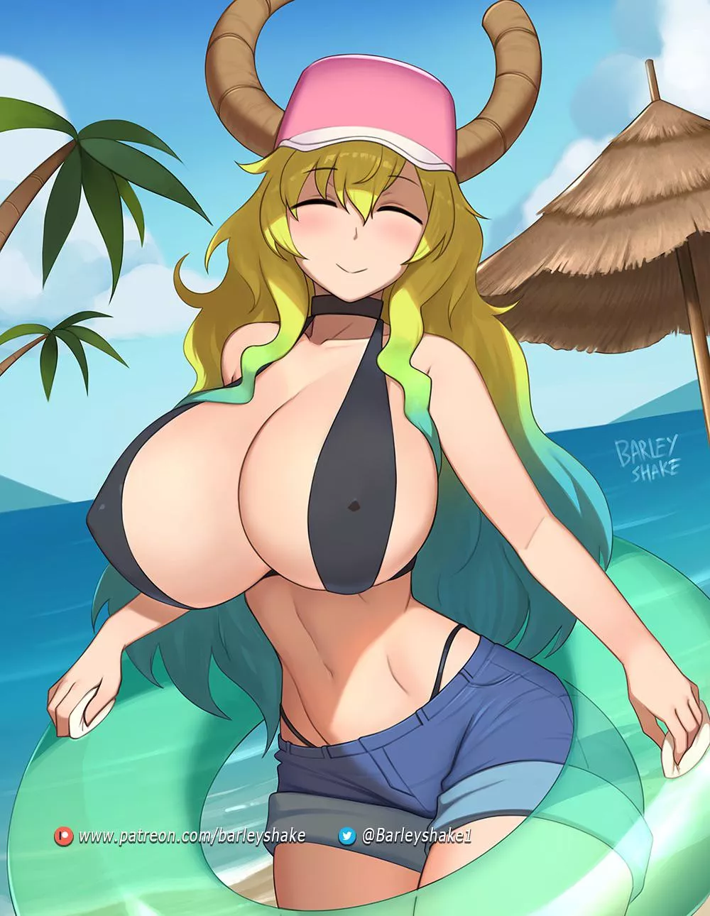 Quetzalcoatl is having fun in the ocean (BarleyShake) [Miss Kobayashi’s Dragon Maid] posted by LetsHave_SomeFun
