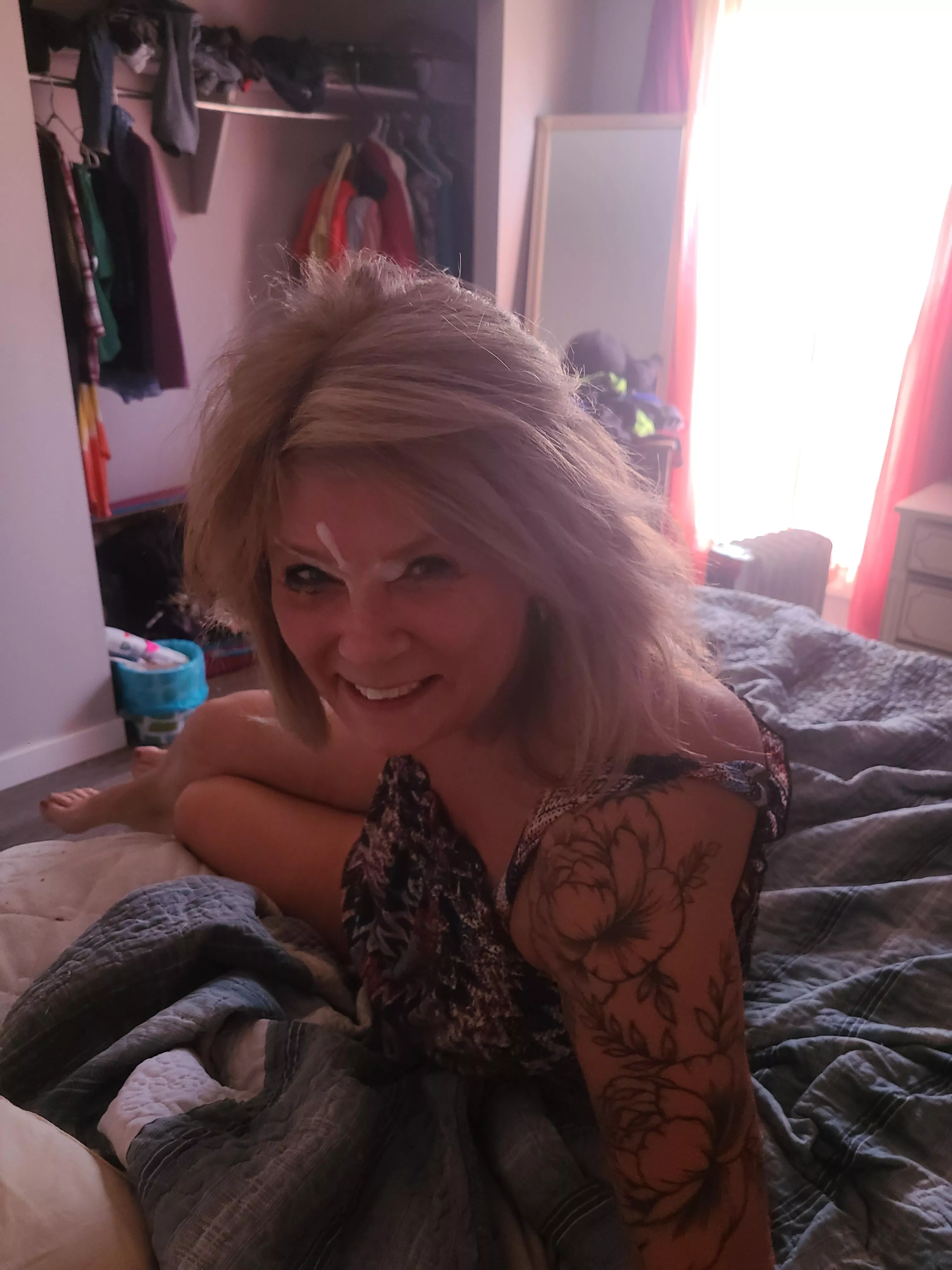 She loved it on her face posted by pjbrick14