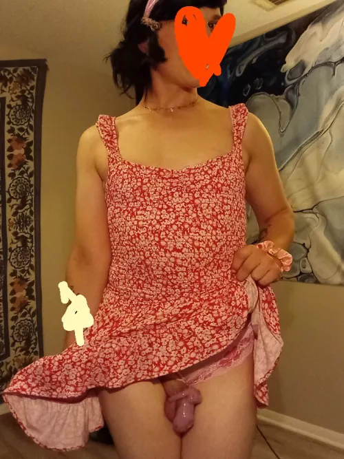 Sooo, my cock is locked up in a pink lock with a rhinestone heart, and i let a man call it a clit last night while he fucked me..... im still a boy, right???? RIIIIIGHT????? by lockdinpanties4daddy