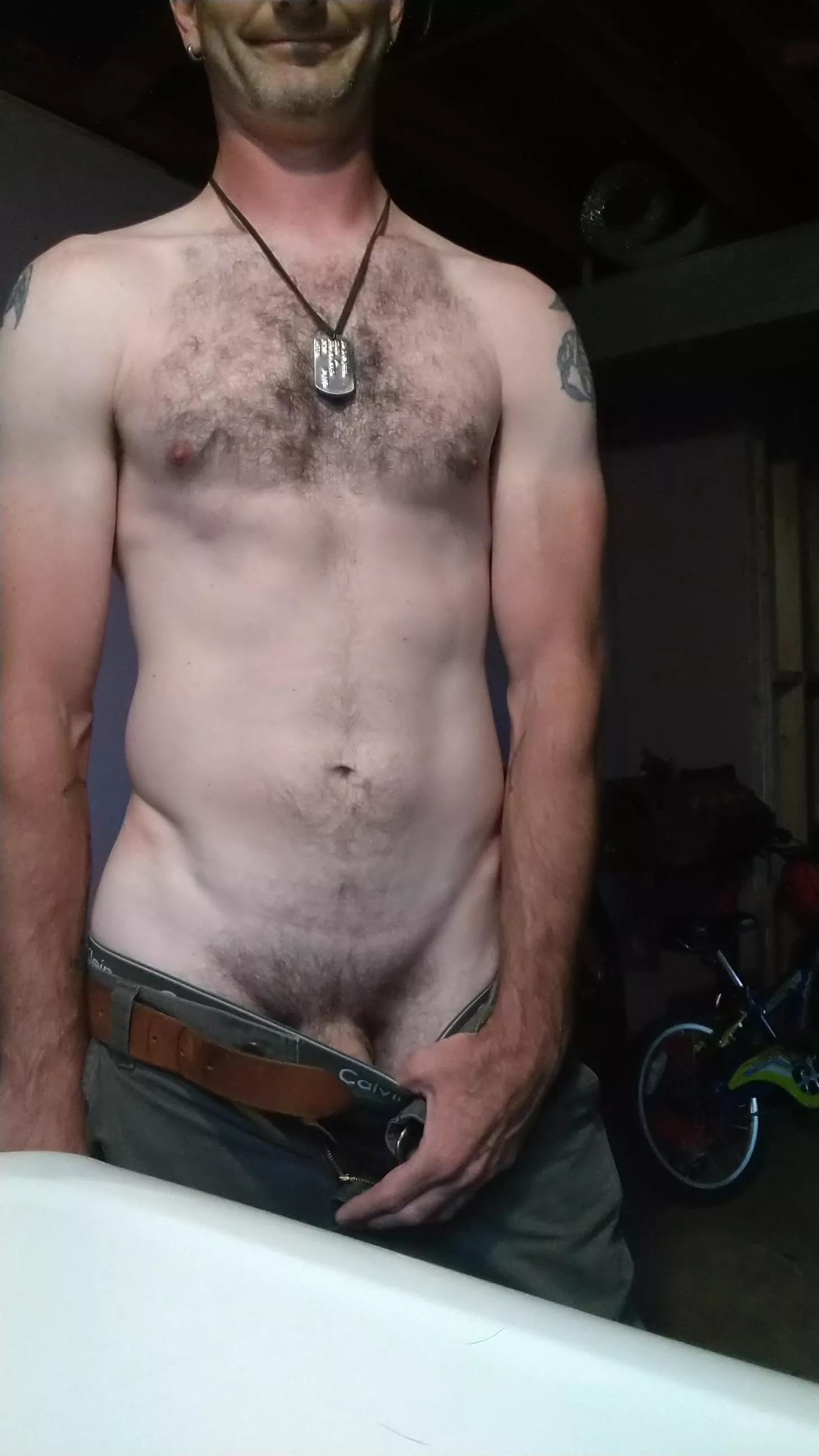 Tease of shaft before mowing the grass. (36) posted by NoStatement6486