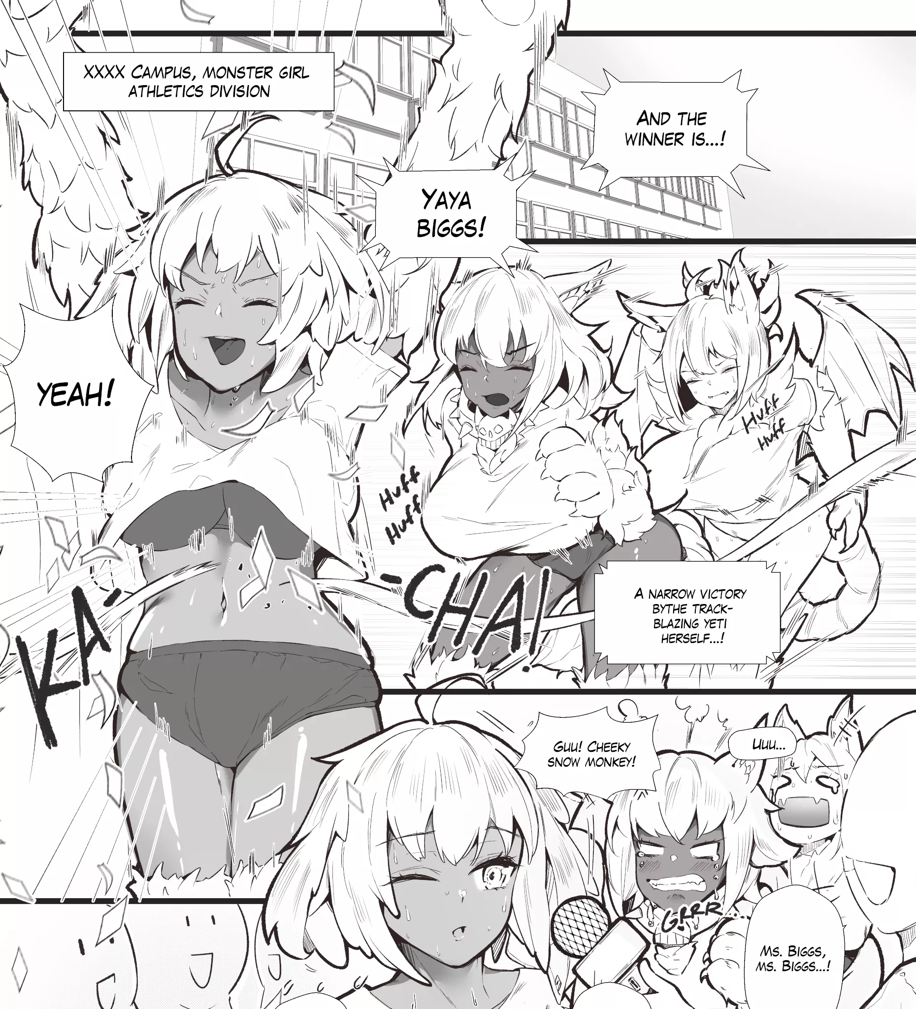 What if you got isekai'd into a mundane fantasy world as a monster girl sports coach? posted by HatchWashere