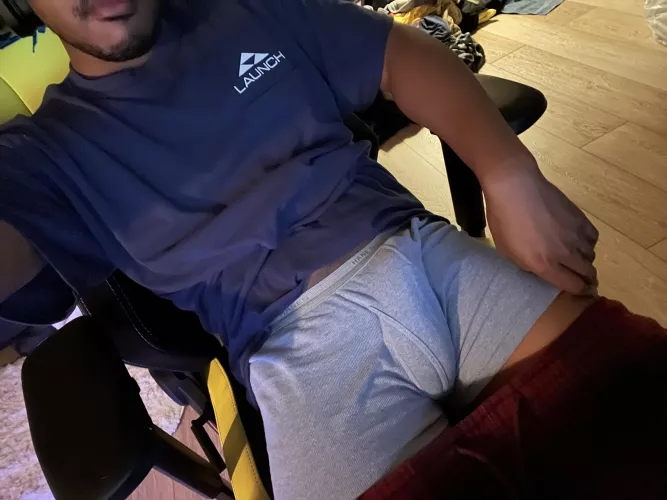 Who wants to be underneath my desk while I game? by pirateking47