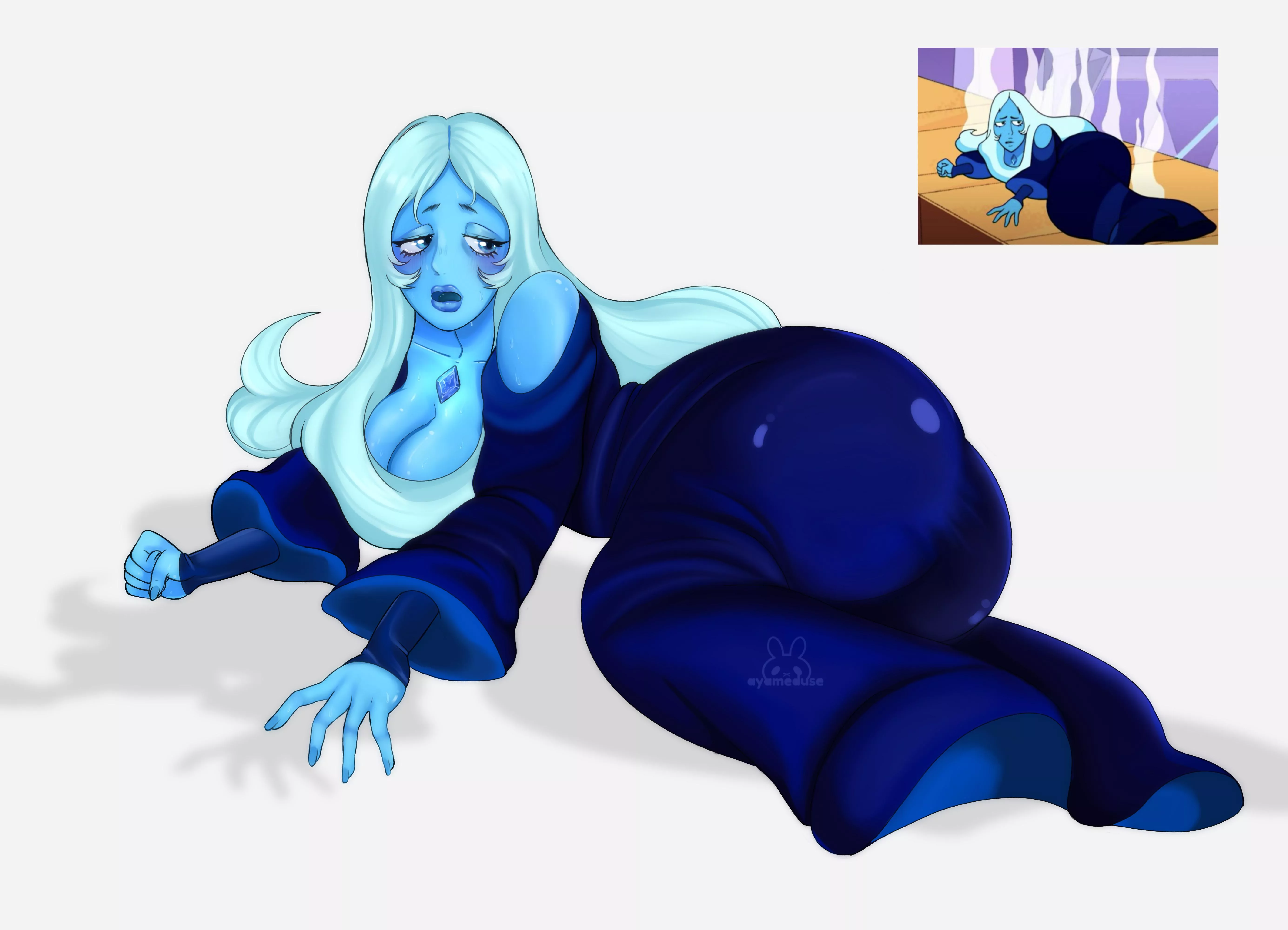 Blue diamond redraw ! (my art) posted by ayameduse