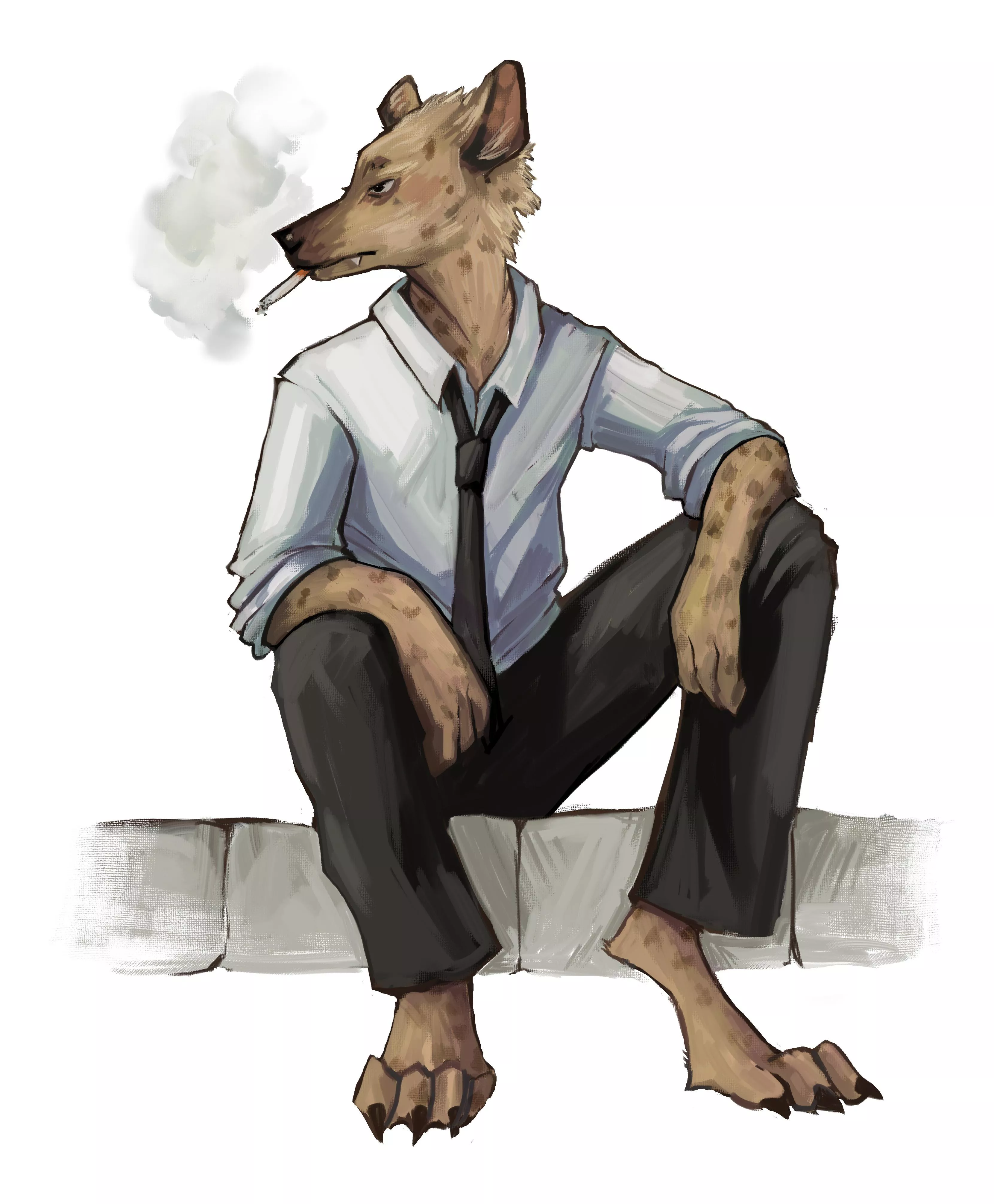 First proper anthro drawing, hope it’s good posted by akulosaari