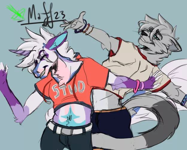 Flats for some BLFC 2022 Sketches!!! Chars: @joefiart and @MaffDoesArt truly by MaffDoesArt
