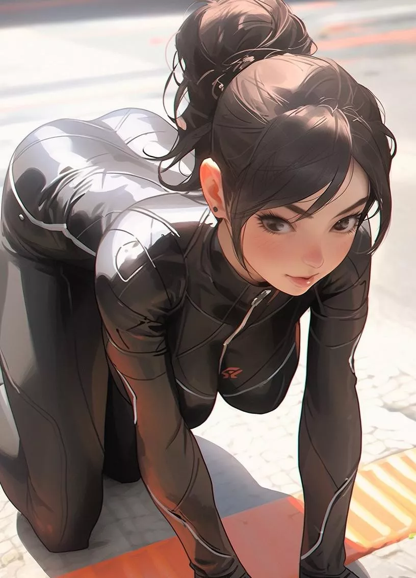 Fully Zipped Rider Suit posted by CheetahSperm18