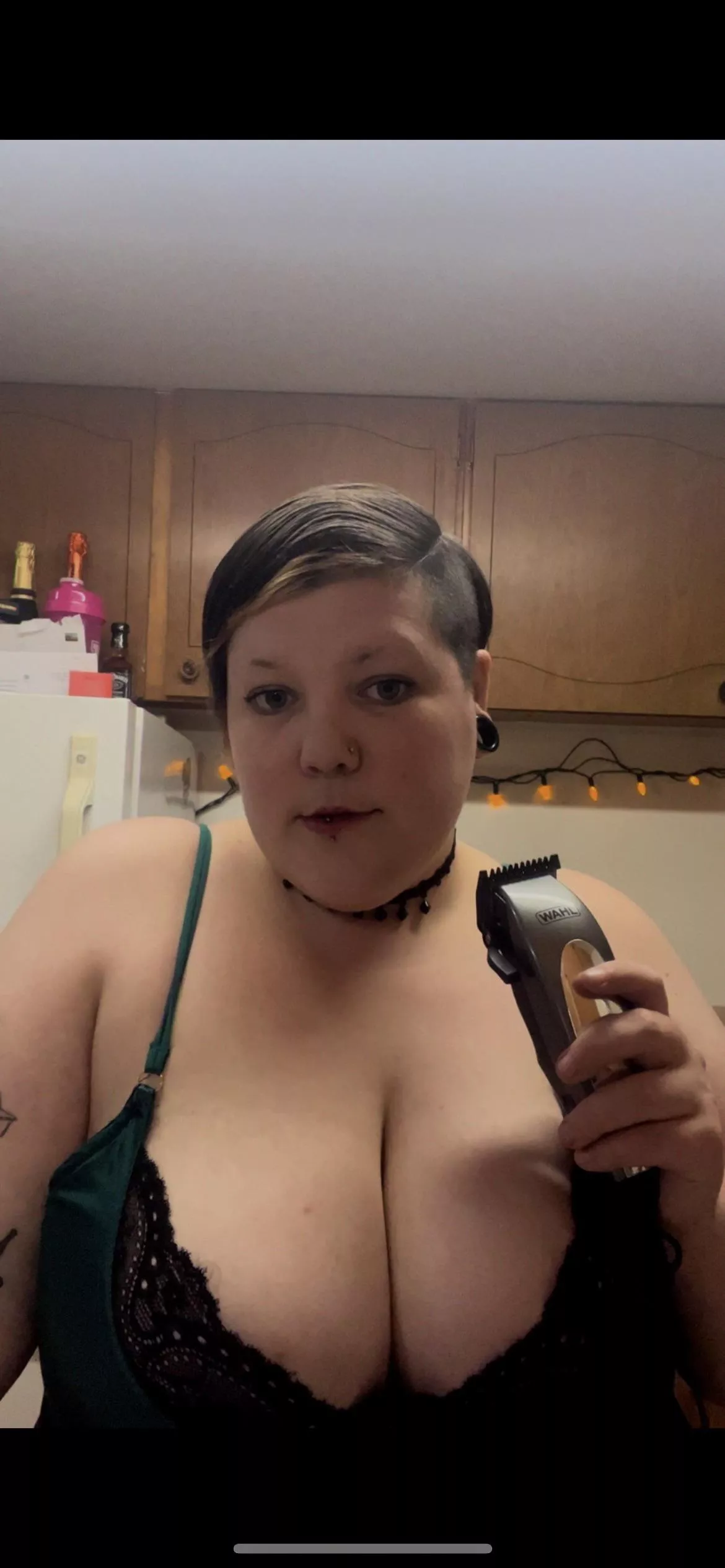 Just a short haired gal who loves her clippers ;) posted by OFbaldbabe420