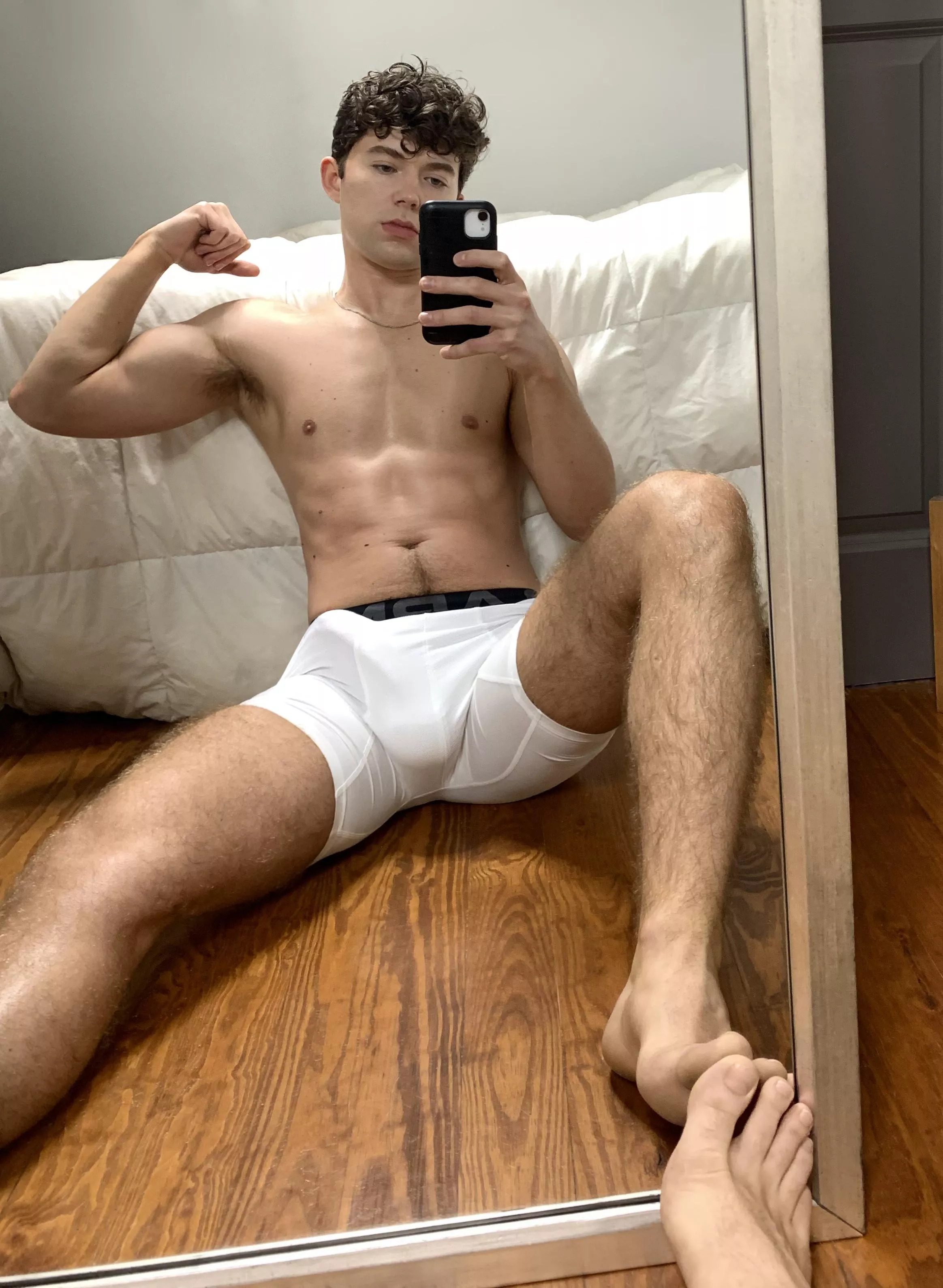Just got back from the gym, who’s gunna sniff my pits while I stroke my cock? posted by ElsaGermaineRiley