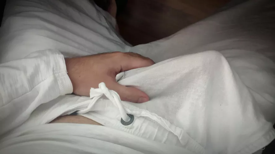 Maybe I shouldn't precum in my white pants as a I edge... Trying to hold it as much as my cock and melting brain can handle by dr-omental