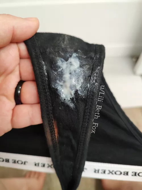 My sweet and sticky nectar coating this thong! [OC] by Lili_Beth_Fox