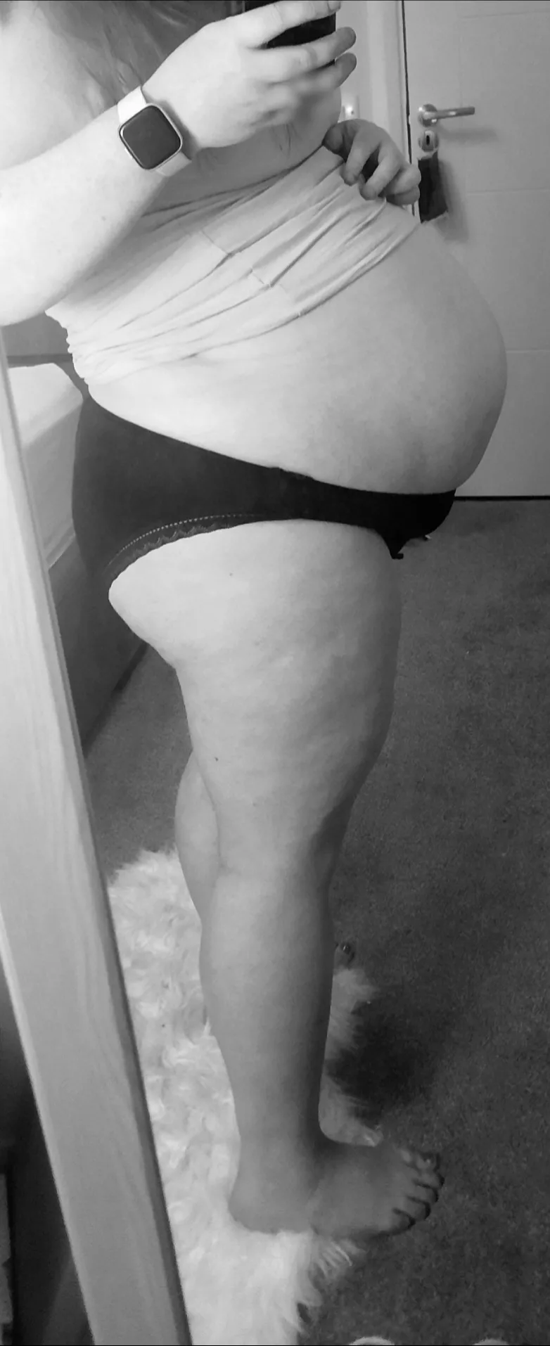 Pants on or off next time? 36 weeks pregnant 😍 posted by rouge2135