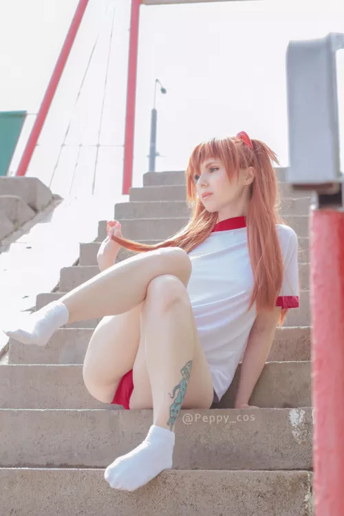 Asuka Langley in white socks (by Peppy_cos) by peppy_cos