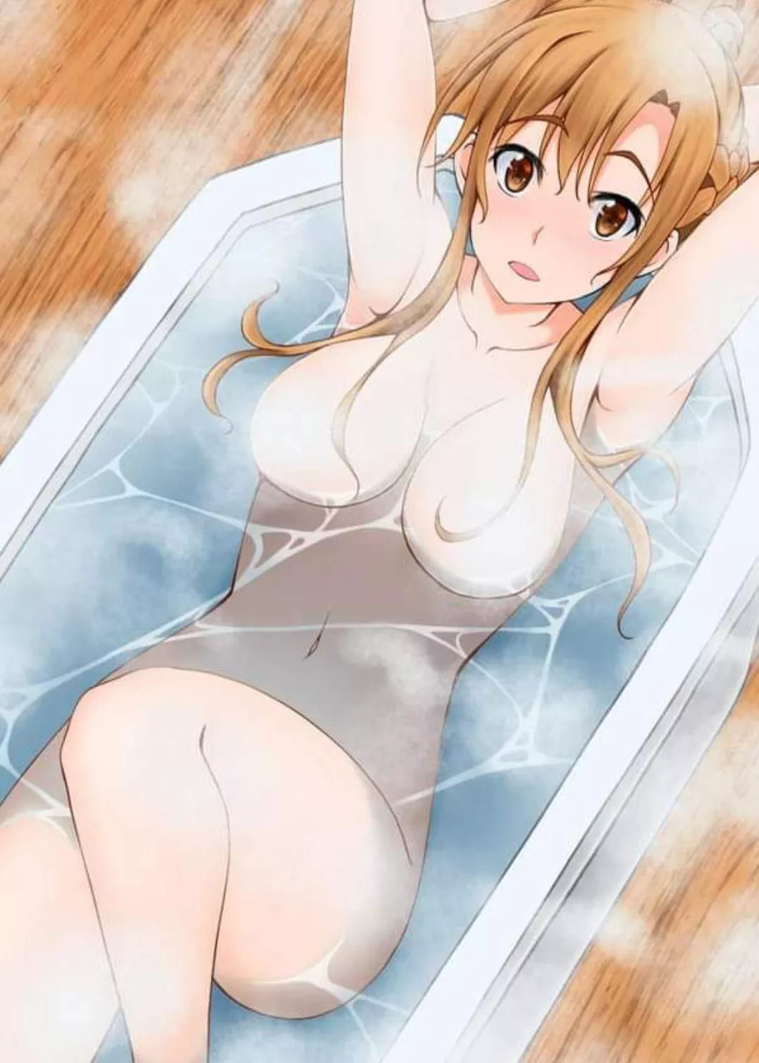 Asuna in the bath posted by LanguageLawNerd